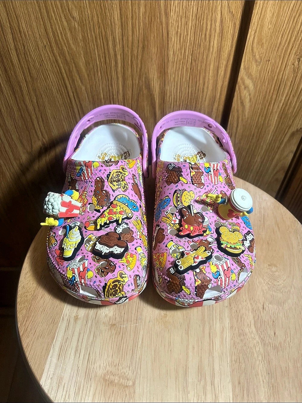Crocs Disney Eats Clogs Pink & White US 6